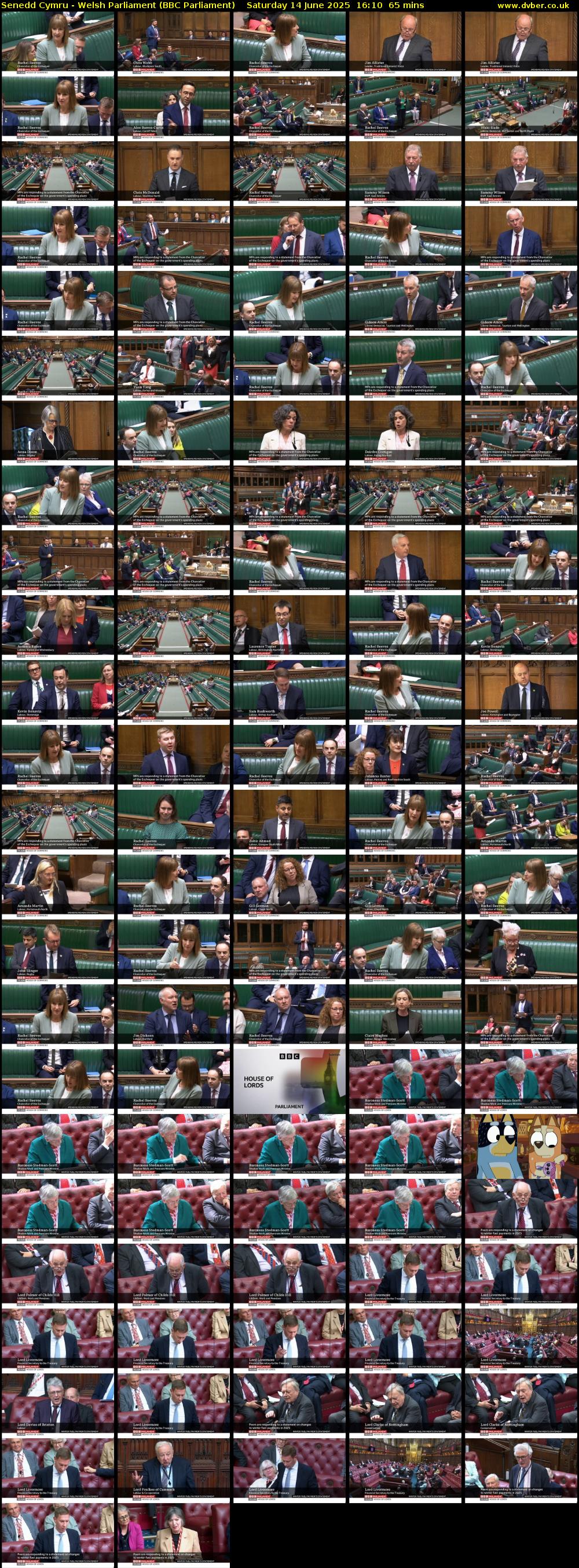 Senedd Cymru - Welsh Parliament (BBC Parliament) Saturday 14 June 2025 16:10 - 17:15