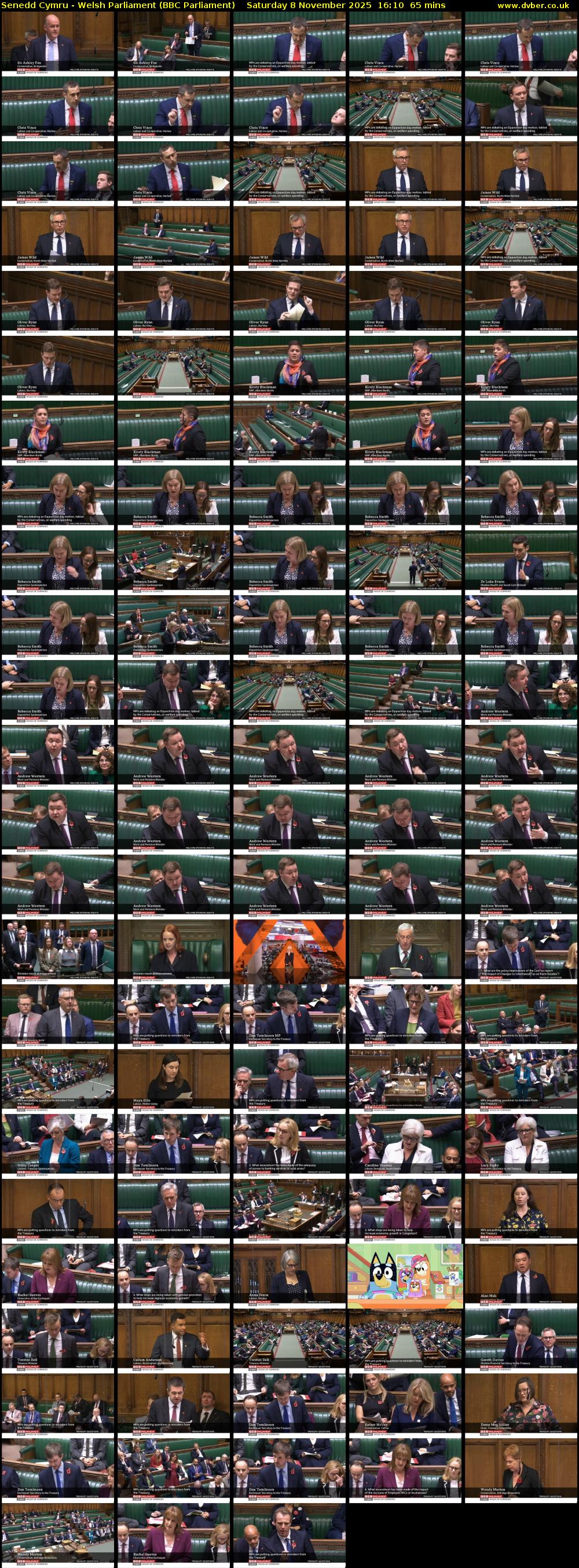 Senedd Cymru - Welsh Parliament (BBC Parliament) Saturday 8 November 2025 16:10 - 17:15