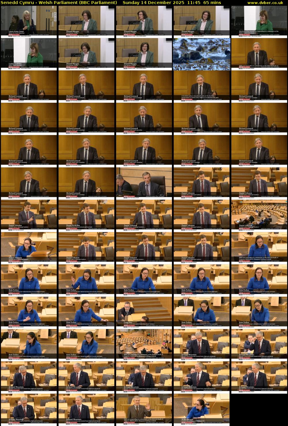 Senedd Cymru - Welsh Parliament (BBC Parliament) Sunday 14 December 2025 11:45 - 12:50
