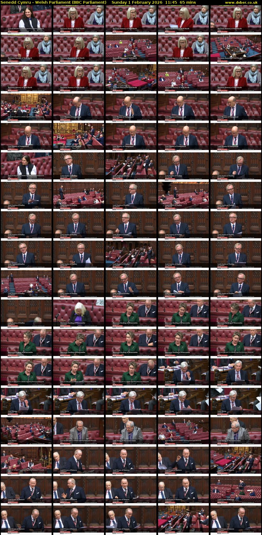 Senedd Cymru - Welsh Parliament (BBC Parliament) Sunday 1 February 2026 11:45 - 12:50
