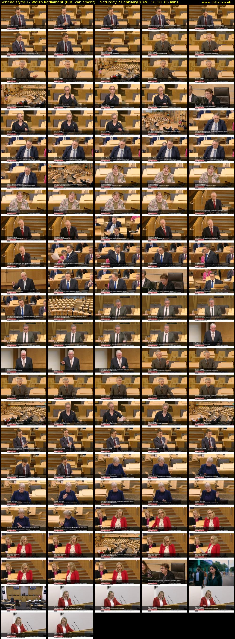 Senedd Cymru - Welsh Parliament (BBC Parliament) Saturday 7 February 2026 16:10 - 17:15