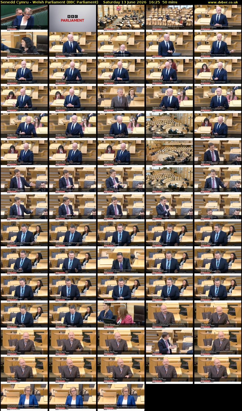 Senedd Cymru - Welsh Parliament (BBC Parliament) Saturday 13 June 2026 16:25 - 17:15