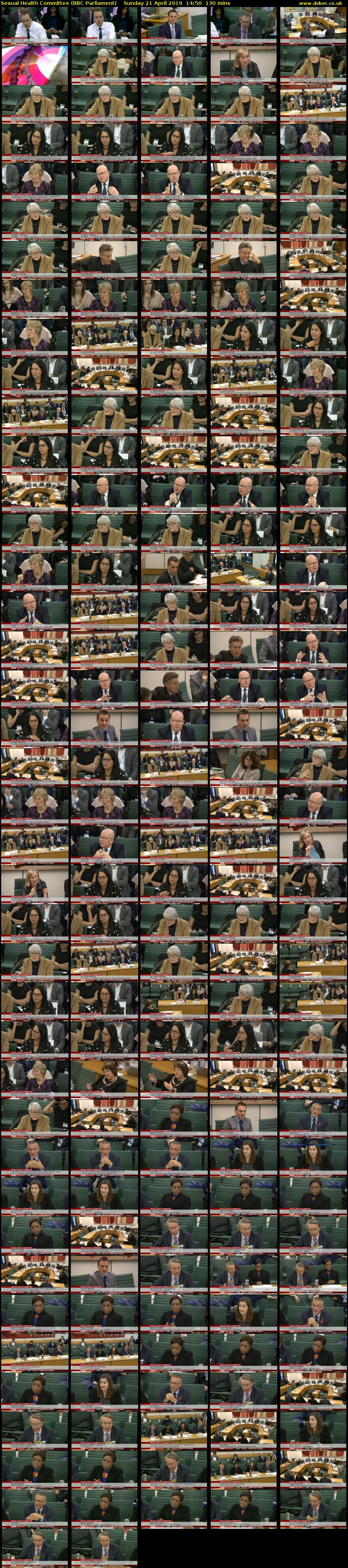 Sexual Health Committee (BBC Parliament) Sunday 21 April 2019 14:50 - 17:00