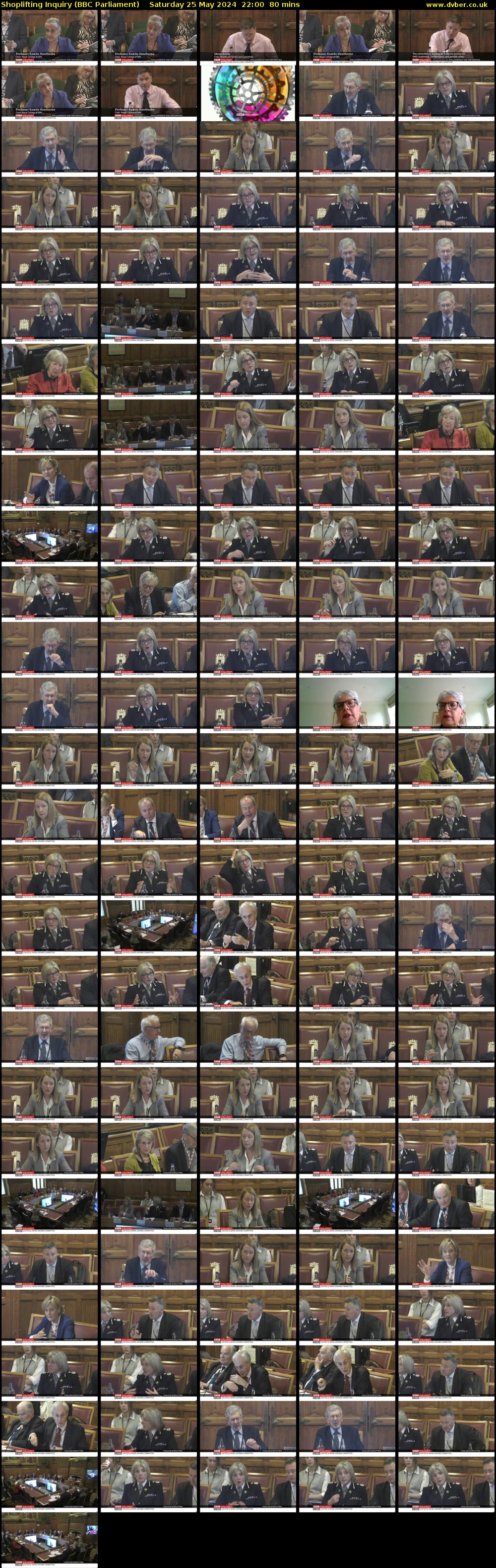 Shoplifting Inquiry (BBC Parliament) Saturday 25 May 2024 22:00 - 23:20