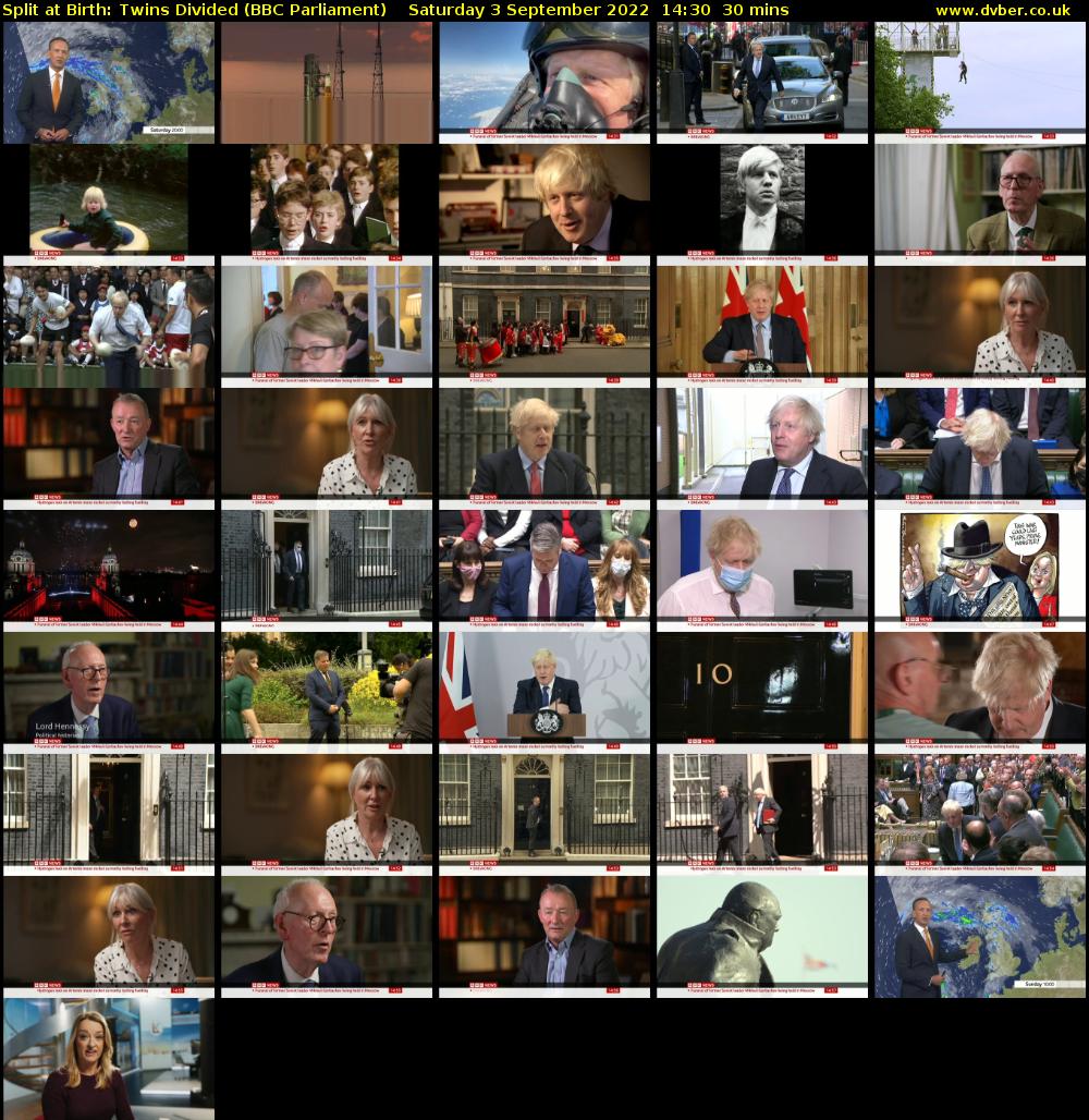 Split at Birth: Twins Divided (BBC Parliament) Saturday 3 September 2022 14:30 - 15:00