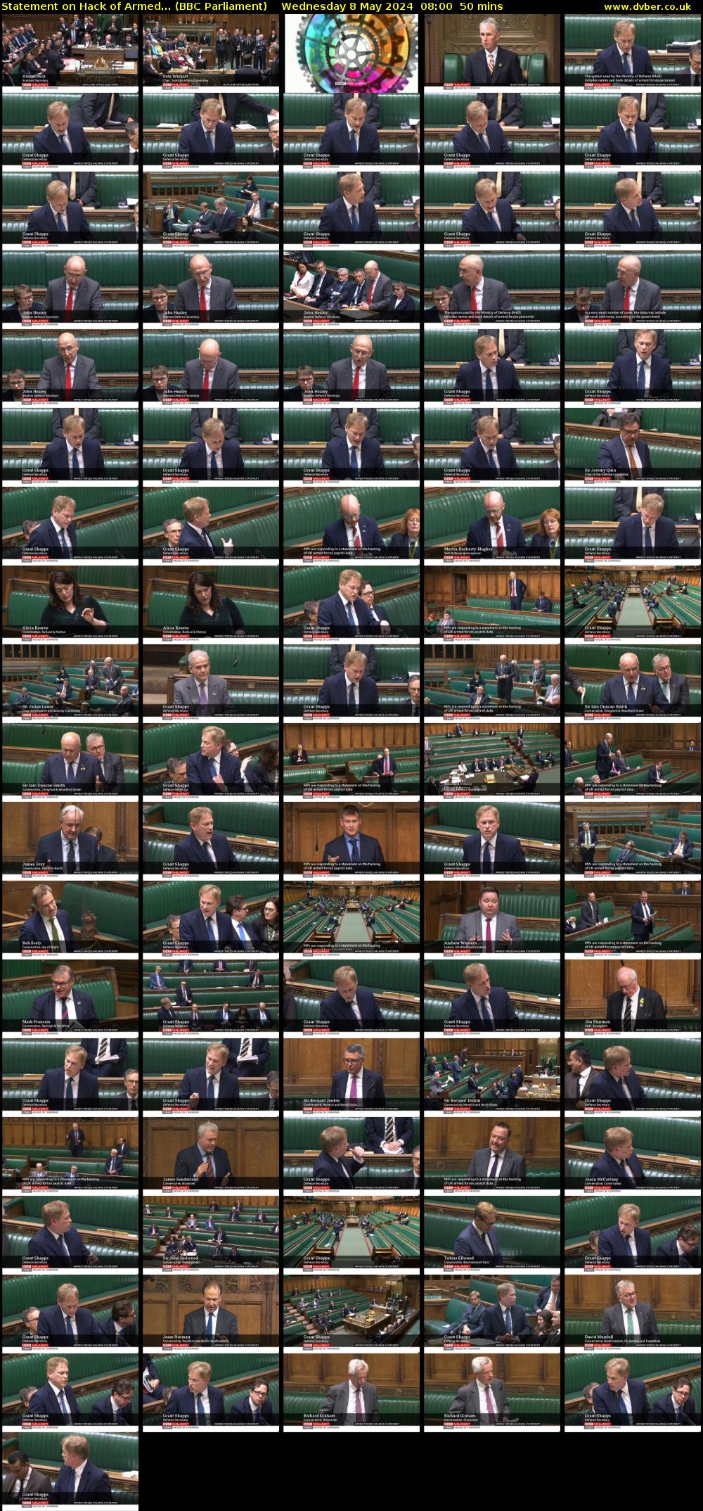 Statement on Hack of Armed... (BBC Parliament) Wednesday 8 May 2024 08:00 - 08:50