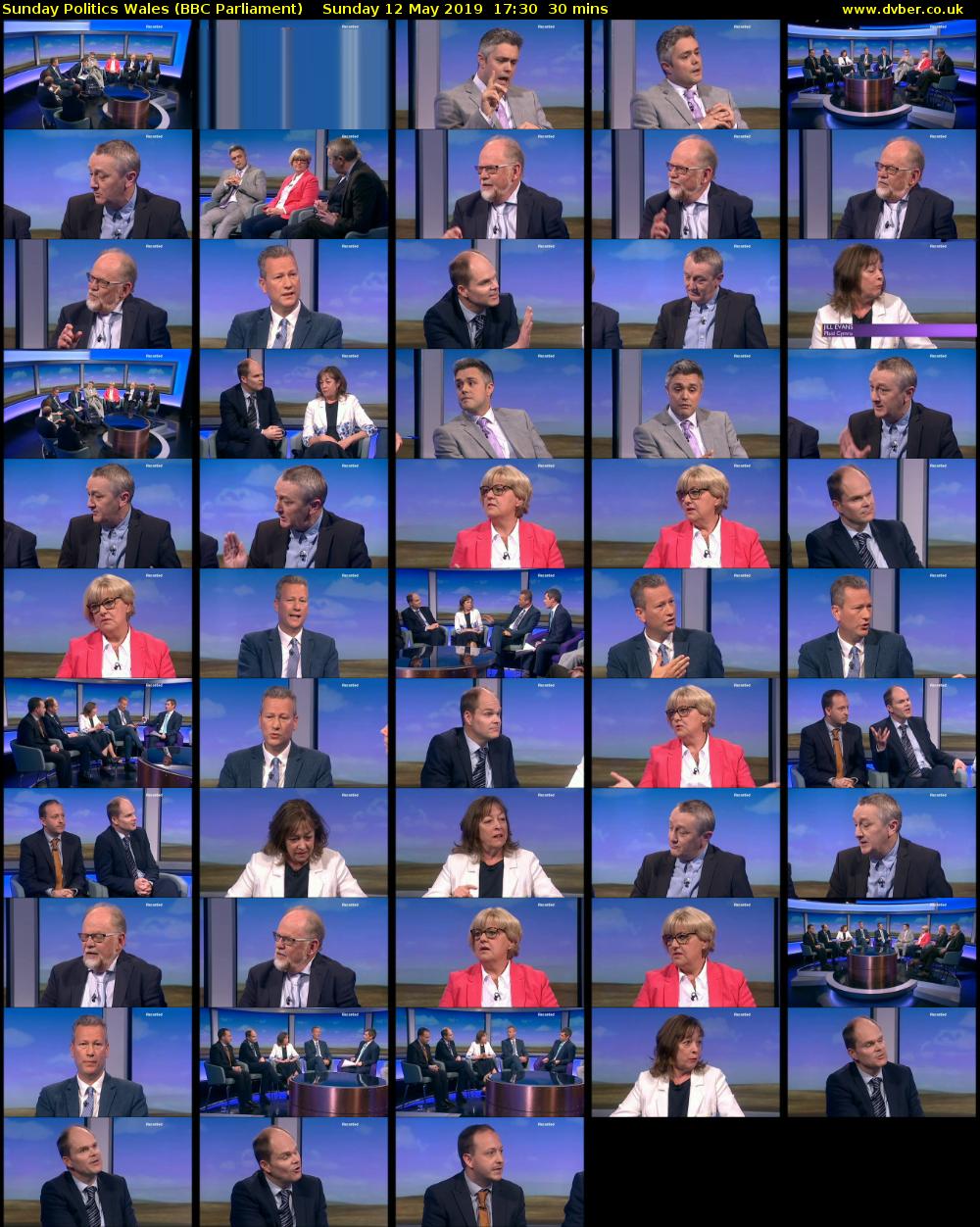 Sunday Politics Wales (BBC Parliament) Sunday 12 May 2019 17:30 - 18:00