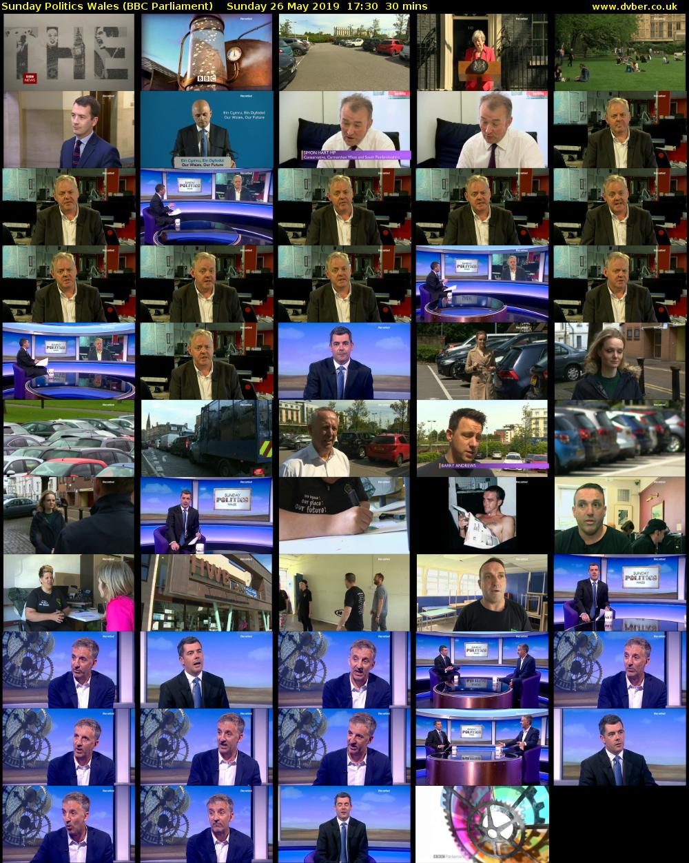 Sunday Politics Wales (BBC Parliament) Sunday 26 May 2019 17:30 - 18:00