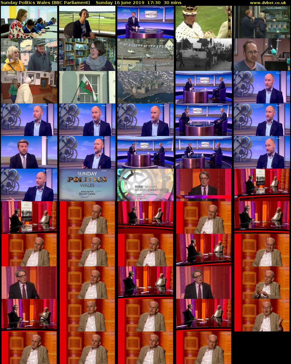 Sunday Politics Wales (BBC Parliament) Sunday 16 June 2019 17:30 - 18:00