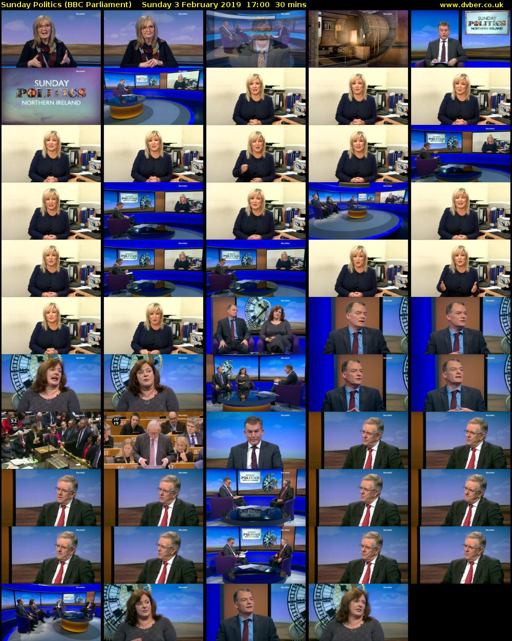 Sunday Politics (BBC Parliament) Sunday 3 February 2019 17:00 - 17:30