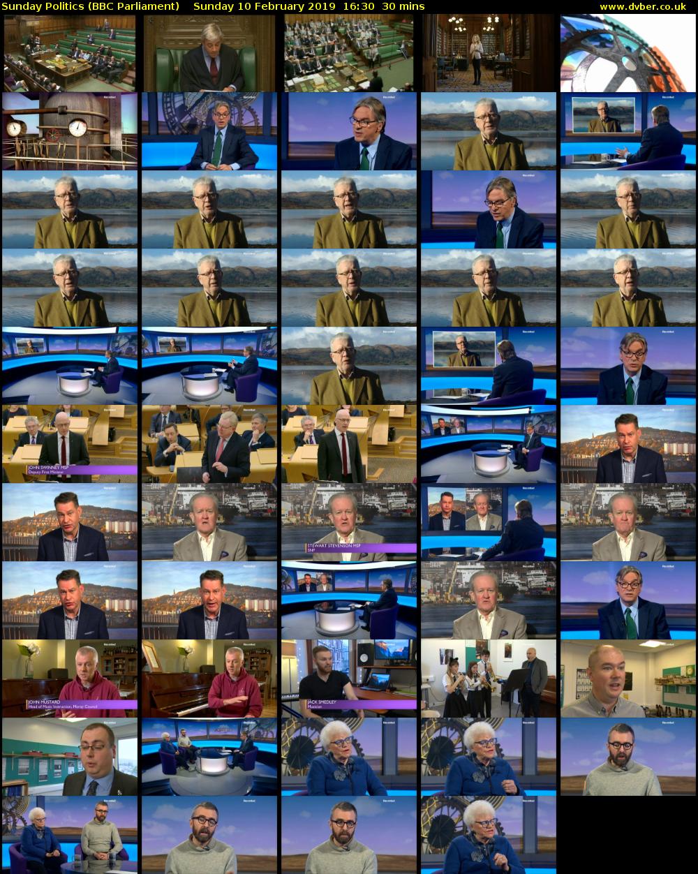 Sunday Politics (BBC Parliament) Sunday 10 February 2019 16:30 - 17:00