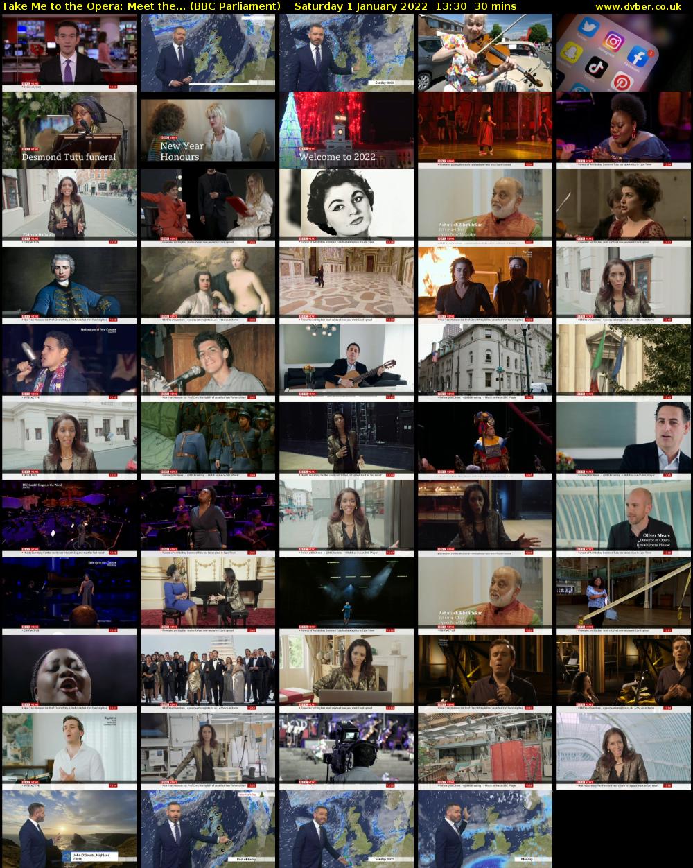 Take Me to the Opera: Meet the... (BBC Parliament) Saturday 1 January 2022 13:30 - 14:00