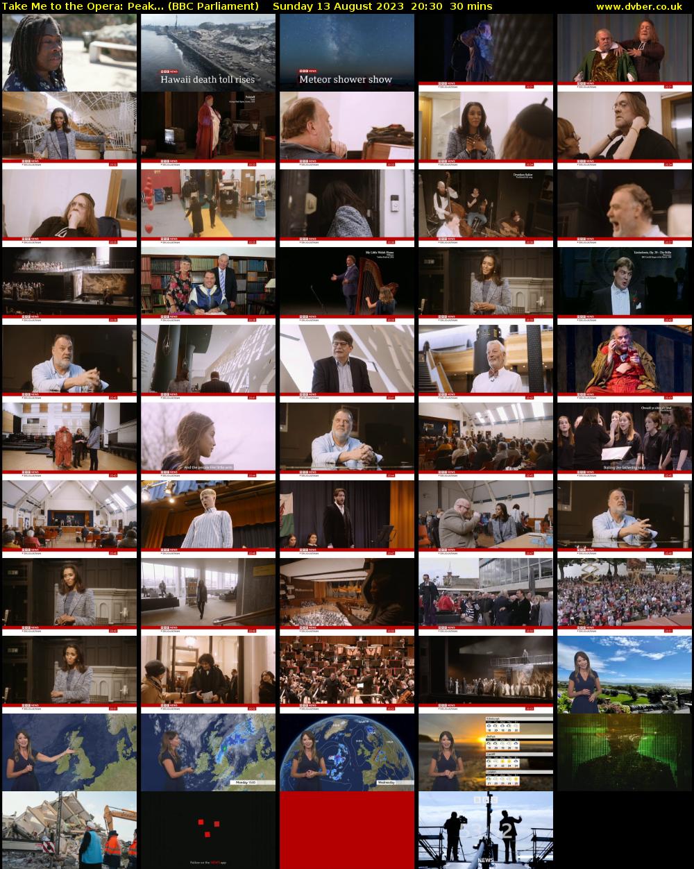 Take Me to the Opera: Peak... (BBC Parliament) Sunday 13 August 2023 20:30 - 21:00