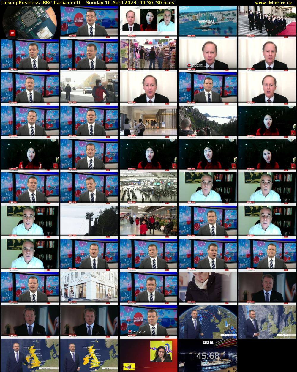 Talking Business (BBC Parliament) Sunday 16 April 2023 00:30 - 01:00