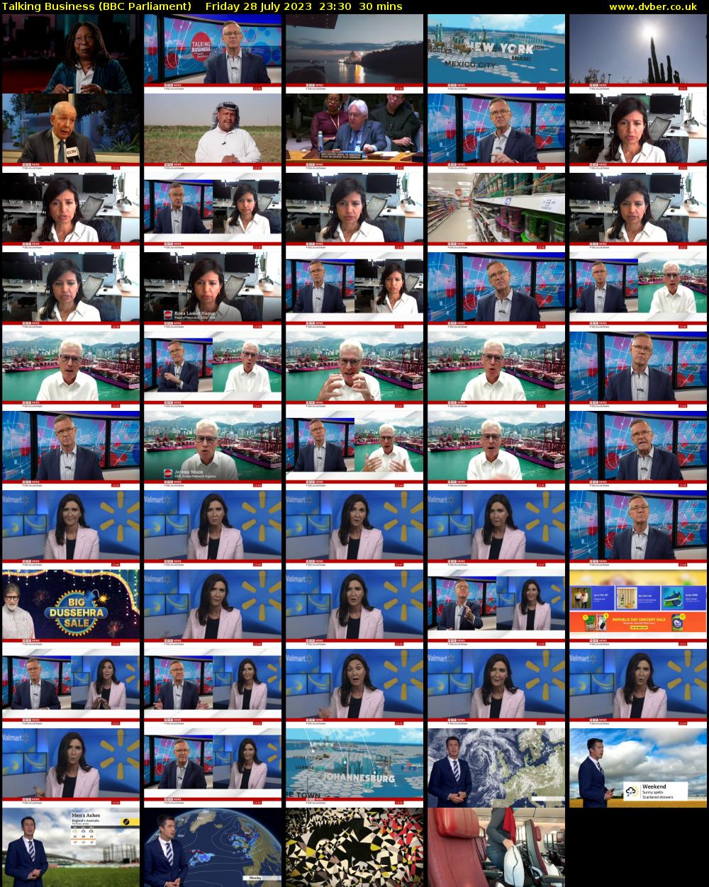 Talking Business (BBC Parliament) Friday 28 July 2023 23:30 - 00:00