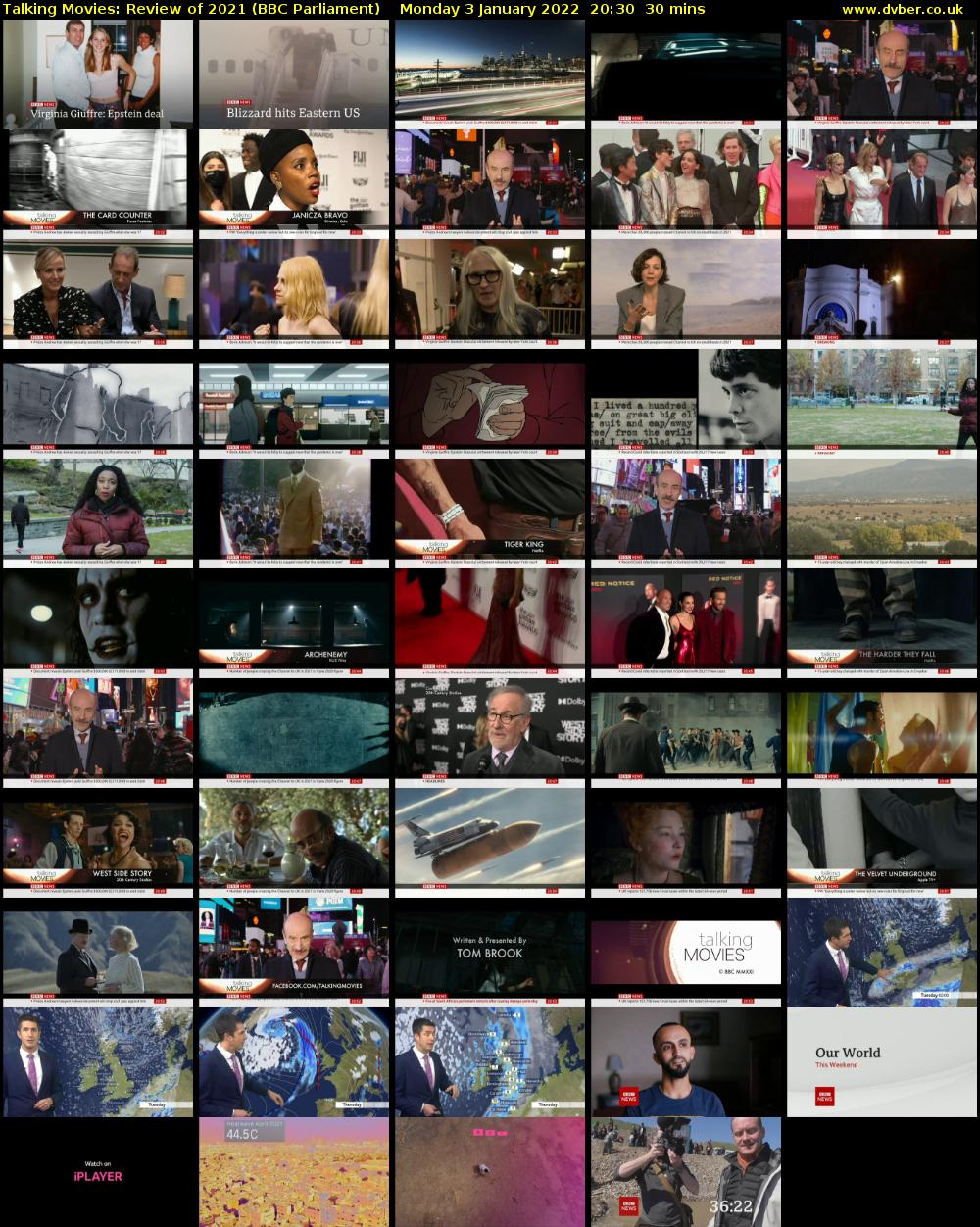 Talking Movies: Review of 2021 (BBC Parliament) Monday 3 January 2022 20:30 - 21:00