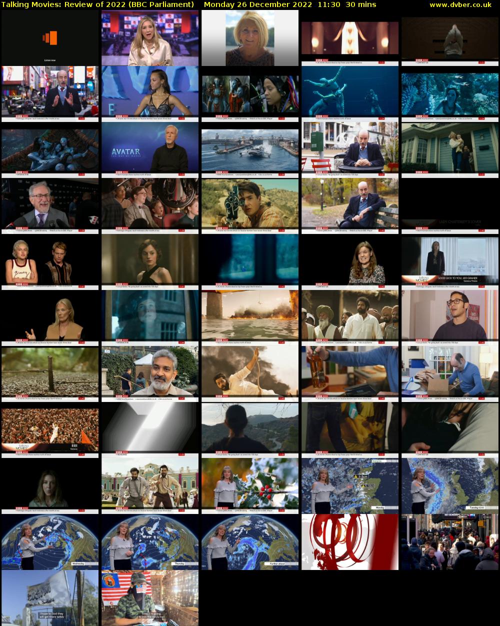 Talking Movies: Review of 2022 (BBC Parliament) Monday 26 December 2022 11:30 - 12:00