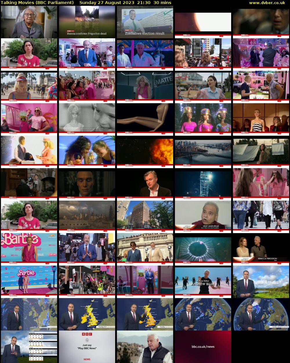 Talking Movies (BBC Parliament) Sunday 27 August 2023 21:30 - 22:00