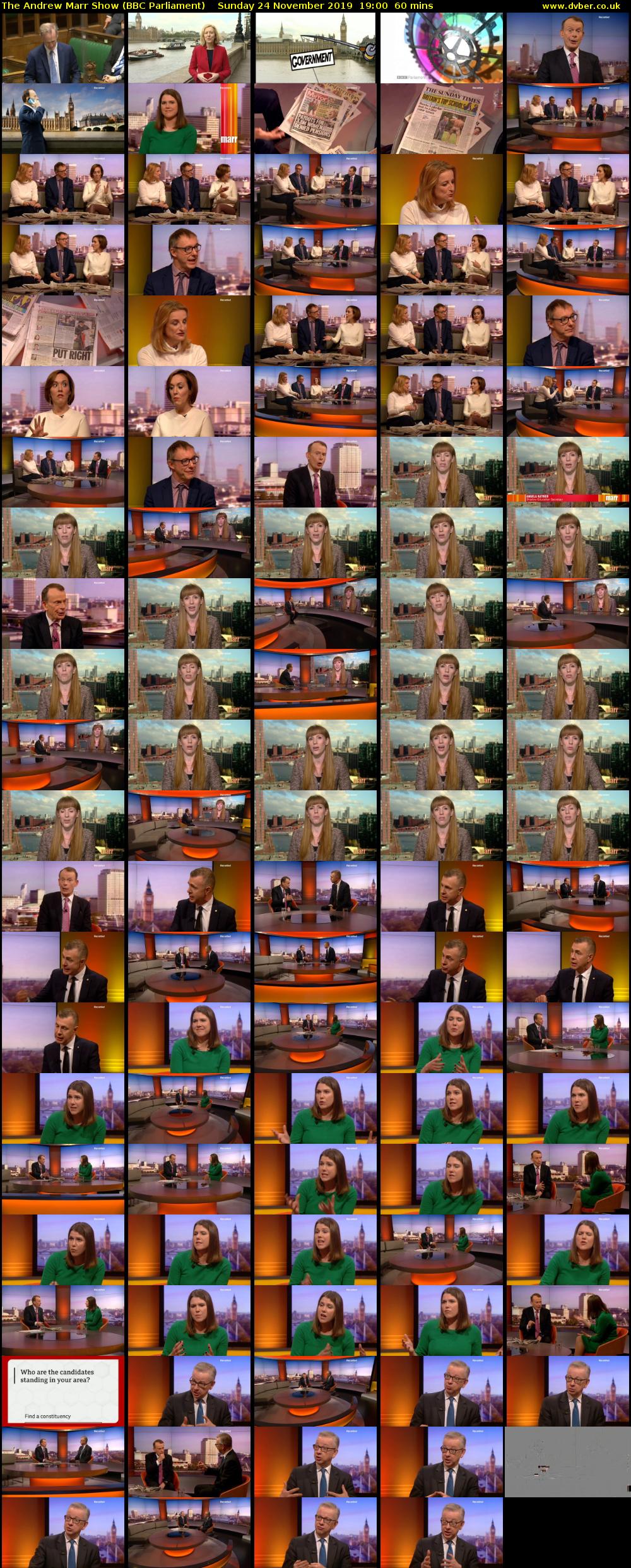 The Andrew Marr Show (BBC Parliament) Sunday 24 November 2019 19:00 - 20:00