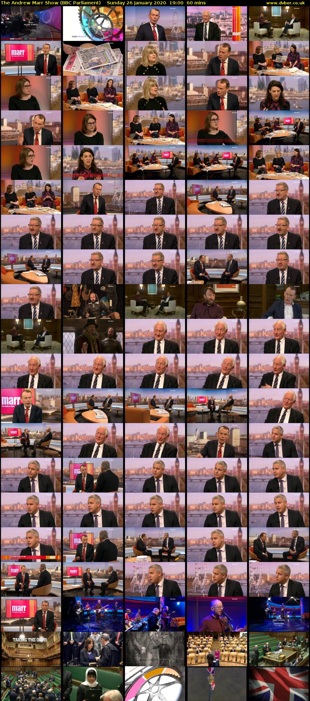 The Andrew Marr Show (BBC Parliament) Sunday 26 January 2020 19:00 - 20:00