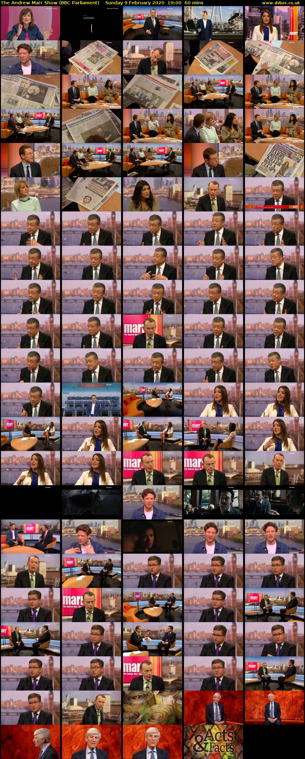 The Andrew Marr Show (BBC Parliament) Sunday 9 February 2020 19:00 - 20:00