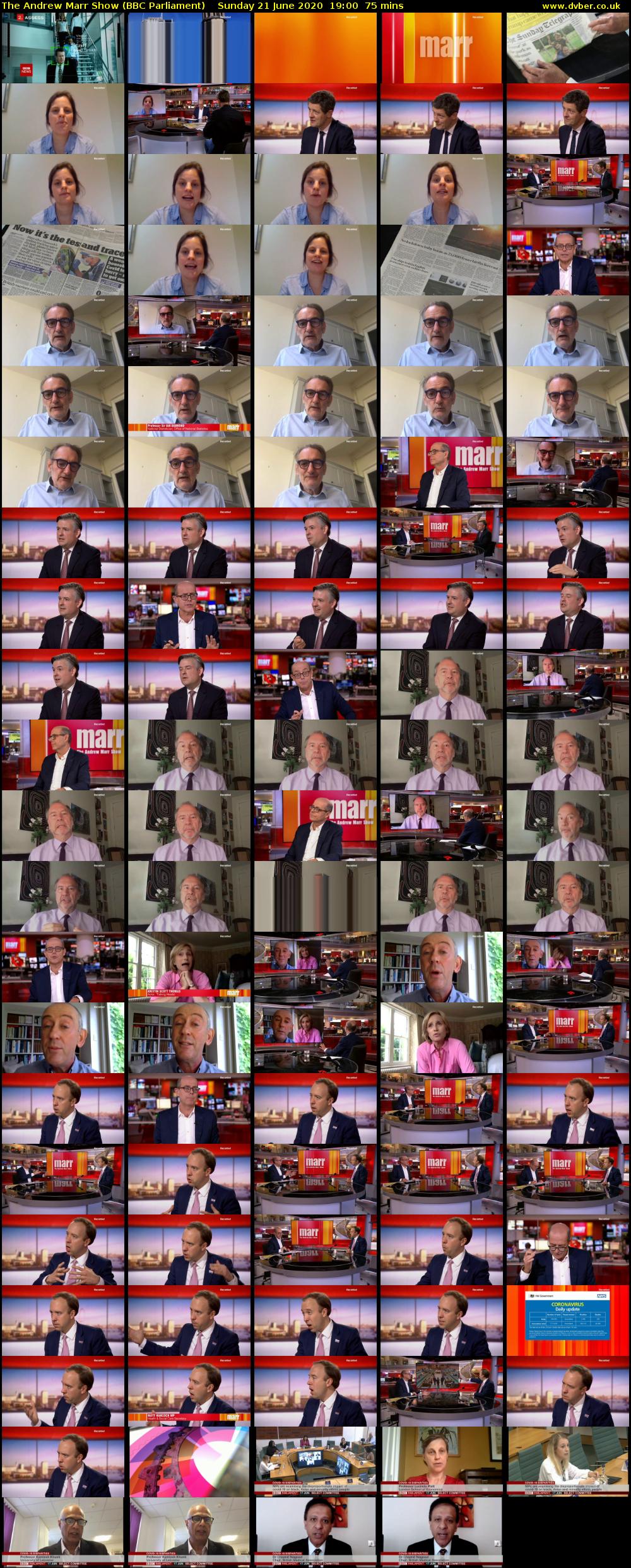 The Andrew Marr Show (BBC Parliament) Sunday 21 June 2020 19:00 - 20:15