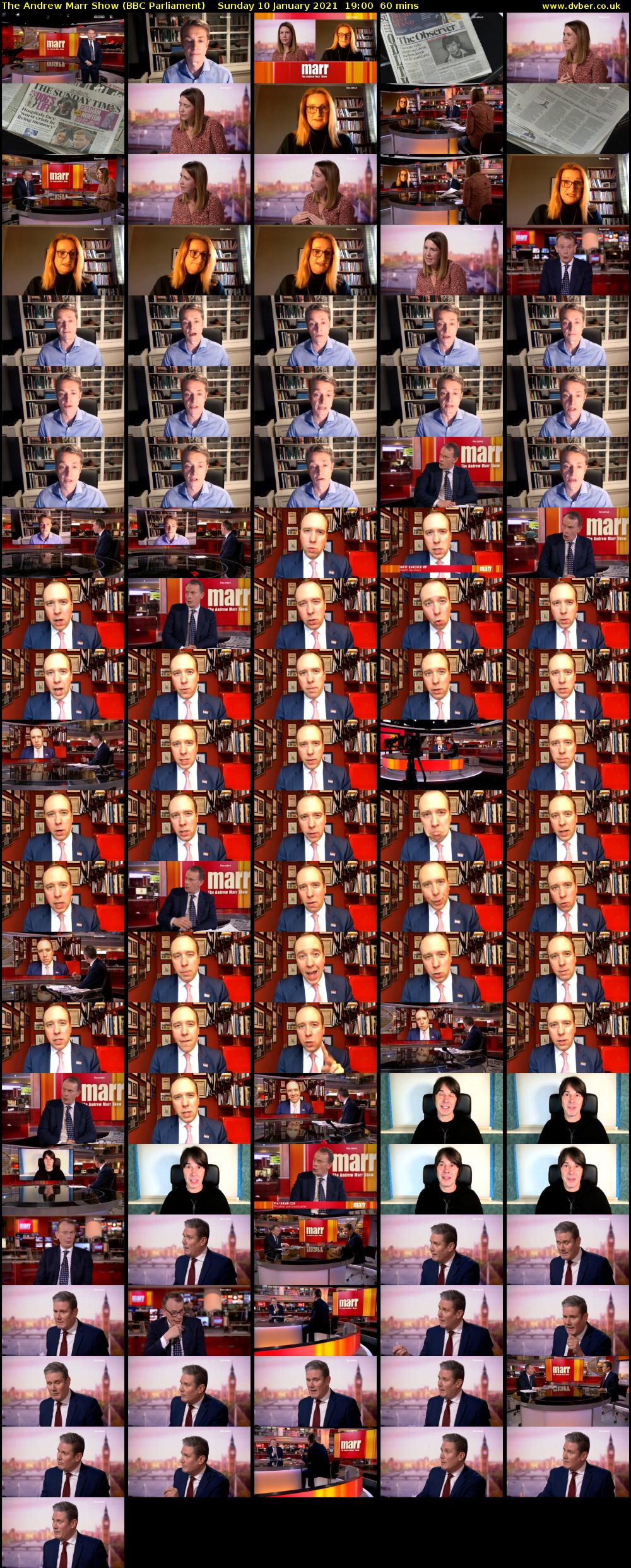 The Andrew Marr Show (BBC Parliament) Sunday 10 January 2021 19:00 - 20:00