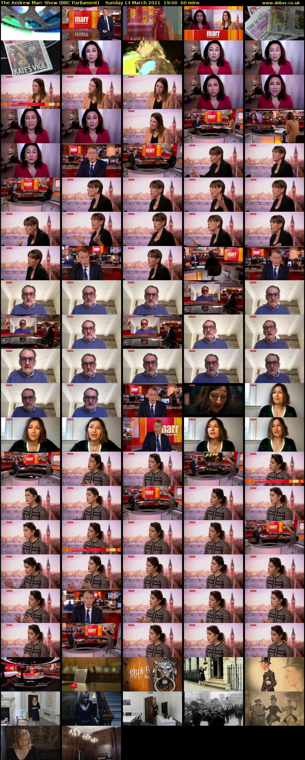 The Andrew Marr Show (BBC Parliament) Sunday 14 March 2021 19:00 - 20:00