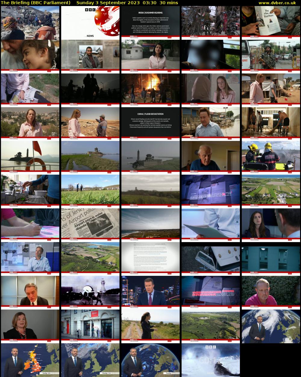 The Briefing (BBC Parliament) Sunday 3 September 2023 03:30 - 04:00