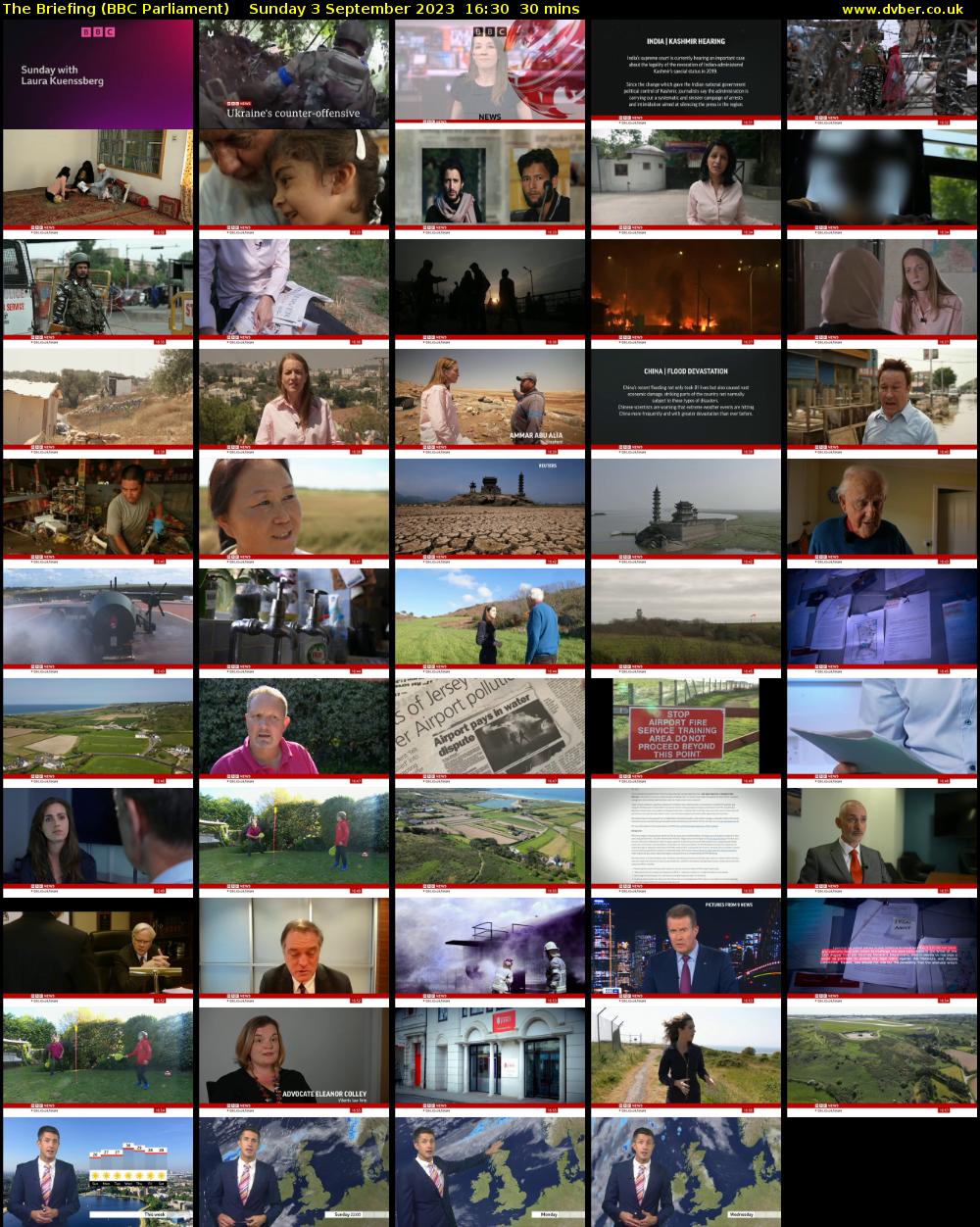 The Briefing (BBC Parliament) Sunday 3 September 2023 16:30 - 17:00