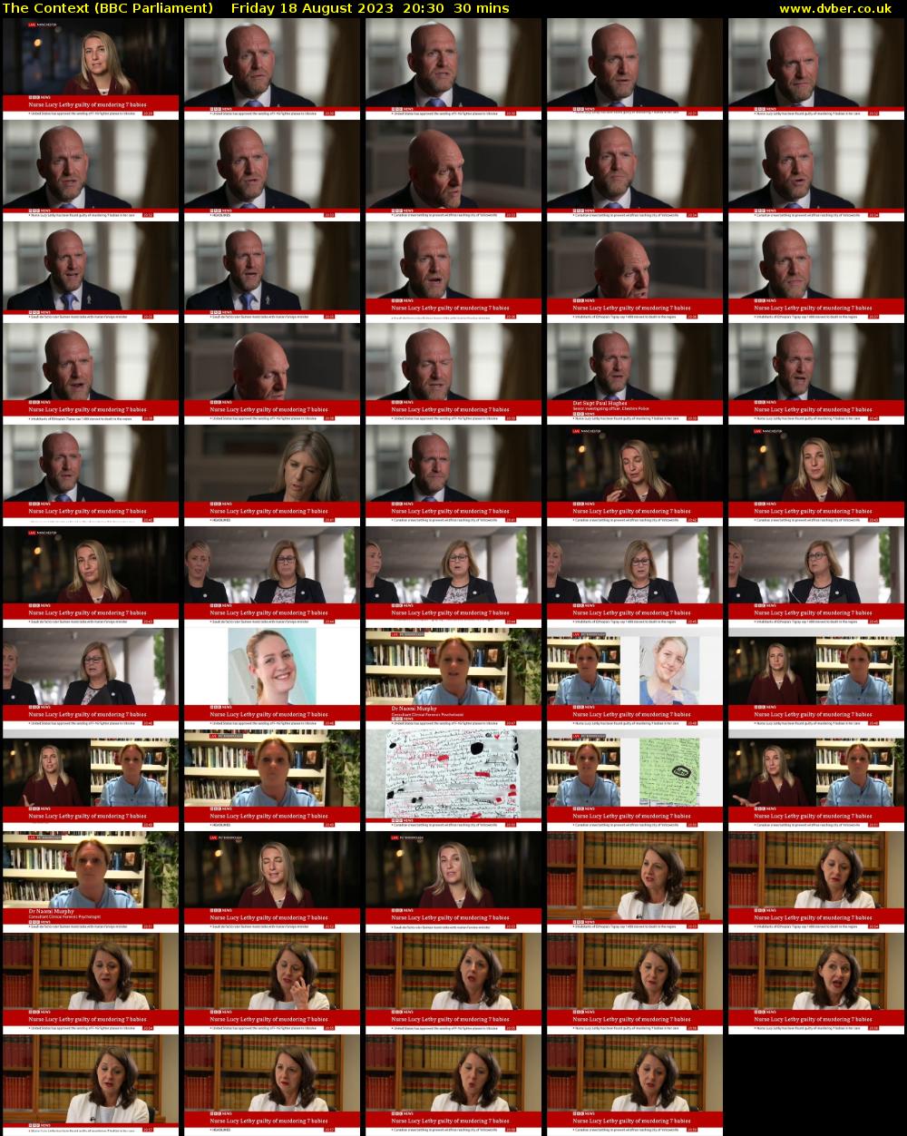 The Context (BBC Parliament) Friday 18 August 2023 20:30 - 21:00