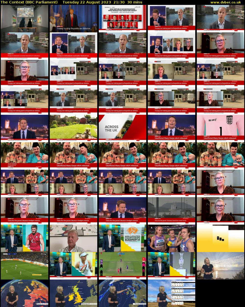 The Context (BBC Parliament) Tuesday 22 August 2023 21:30 - 22:00