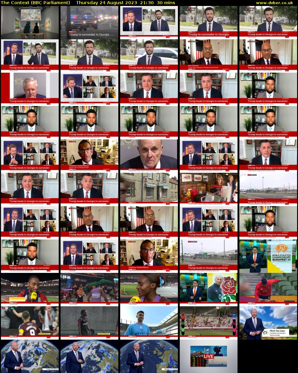 The Context (BBC Parliament) Thursday 24 August 2023 21:30 - 22:00