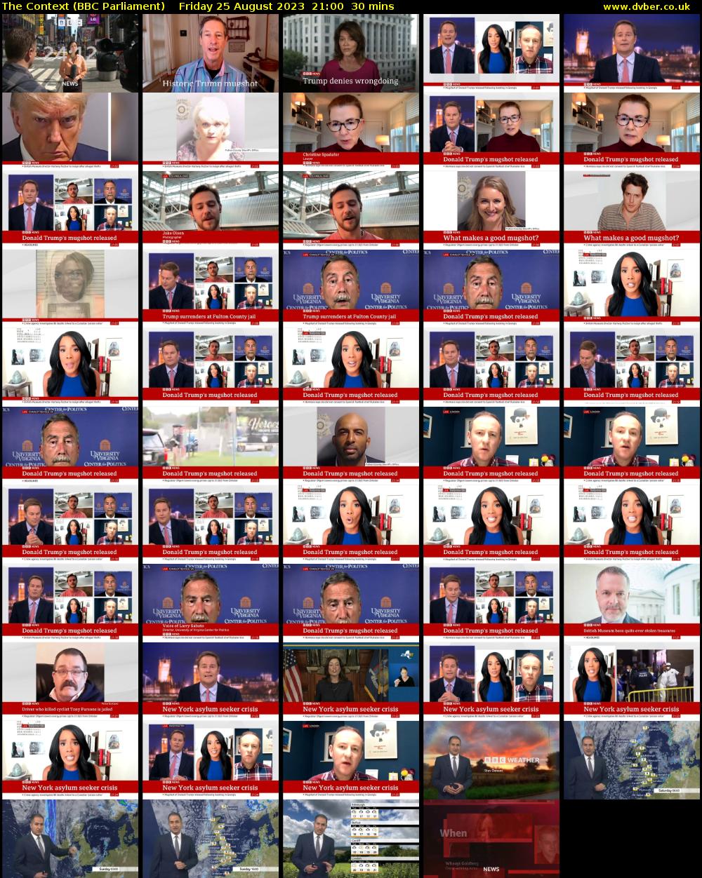 The Context (BBC Parliament) Friday 25 August 2023 21:00 - 21:30