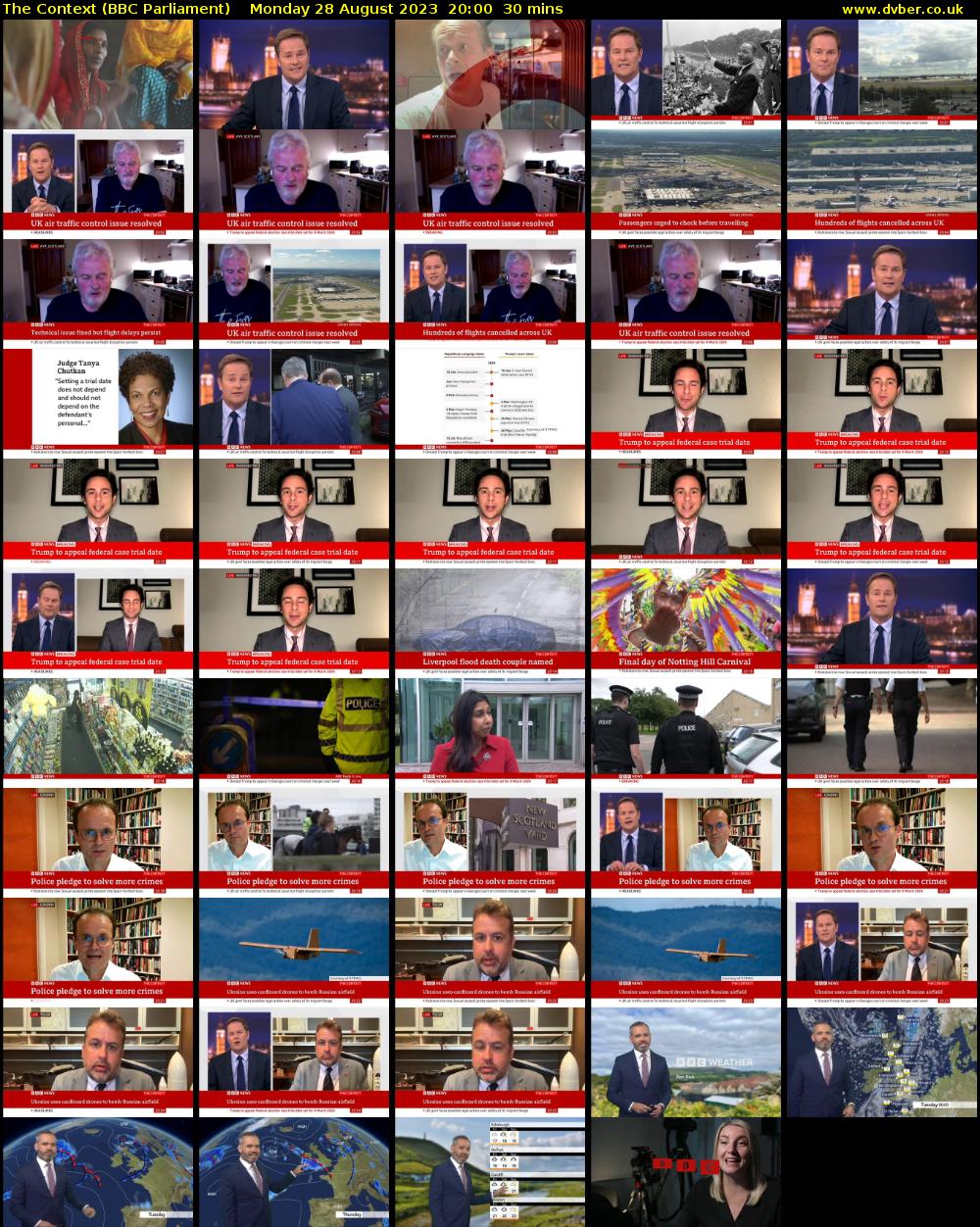 The Context (BBC Parliament) Monday 28 August 2023 20:00 - 20:30