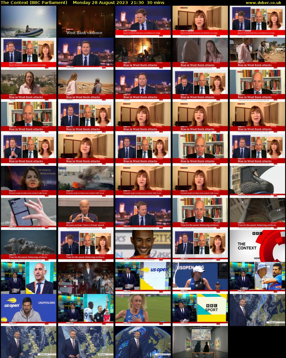 The Context (BBC Parliament) Monday 28 August 2023 21:30 - 22:00