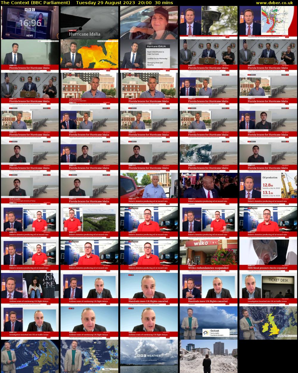The Context (BBC Parliament) Tuesday 29 August 2023 20:00 - 20:30