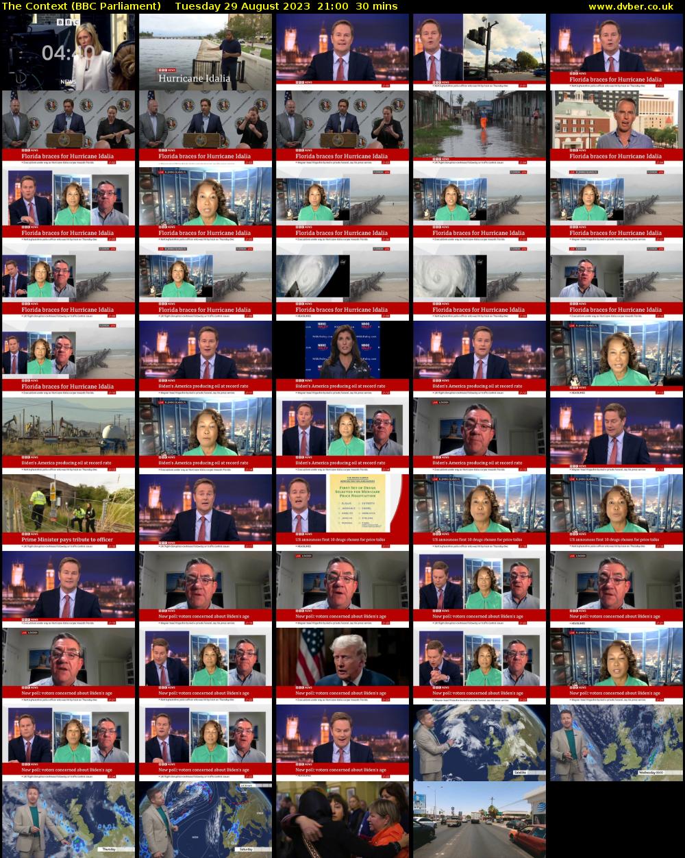 The Context (BBC Parliament) Tuesday 29 August 2023 21:00 - 21:30