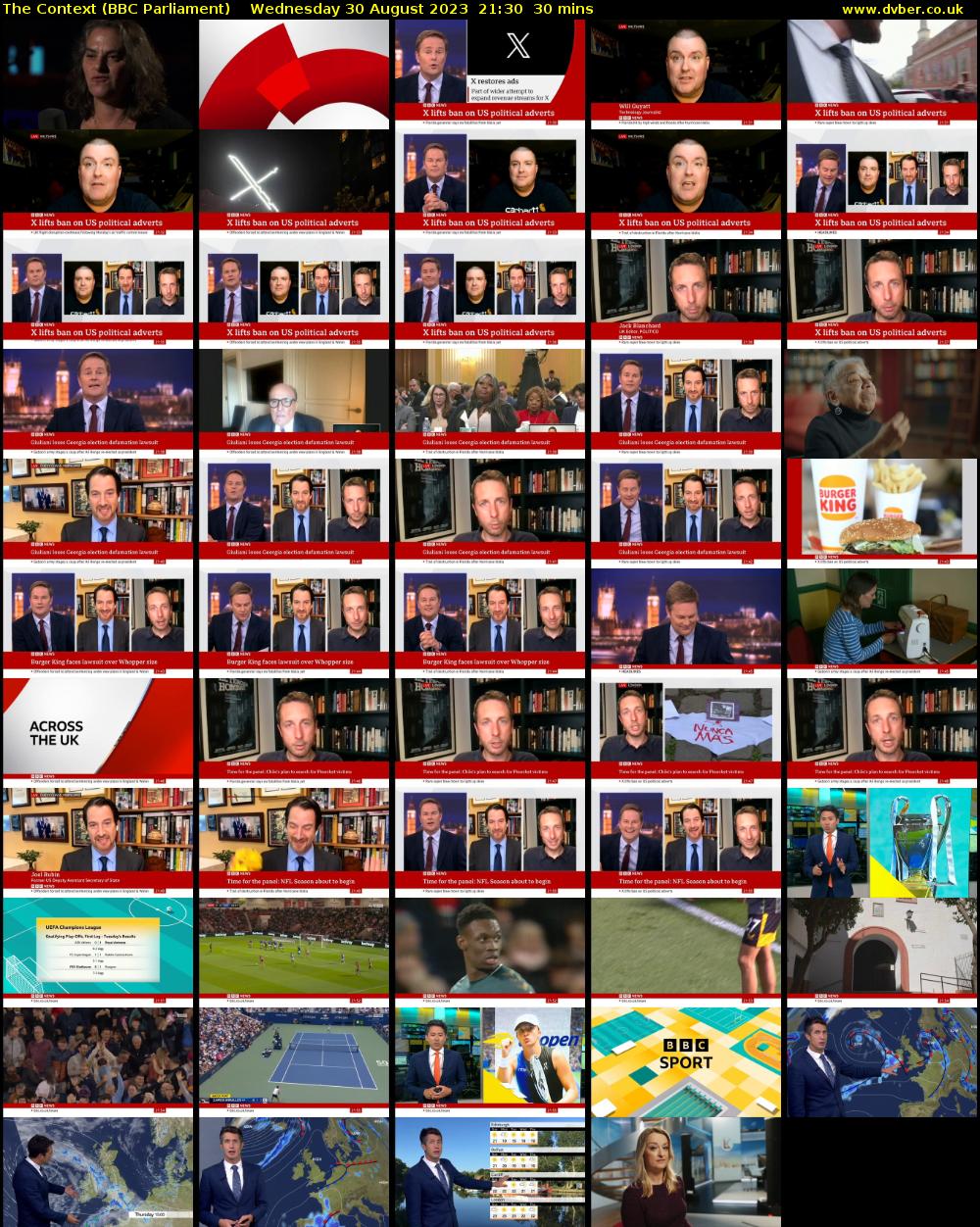 The Context (BBC Parliament) Wednesday 30 August 2023 21:30 - 22:00