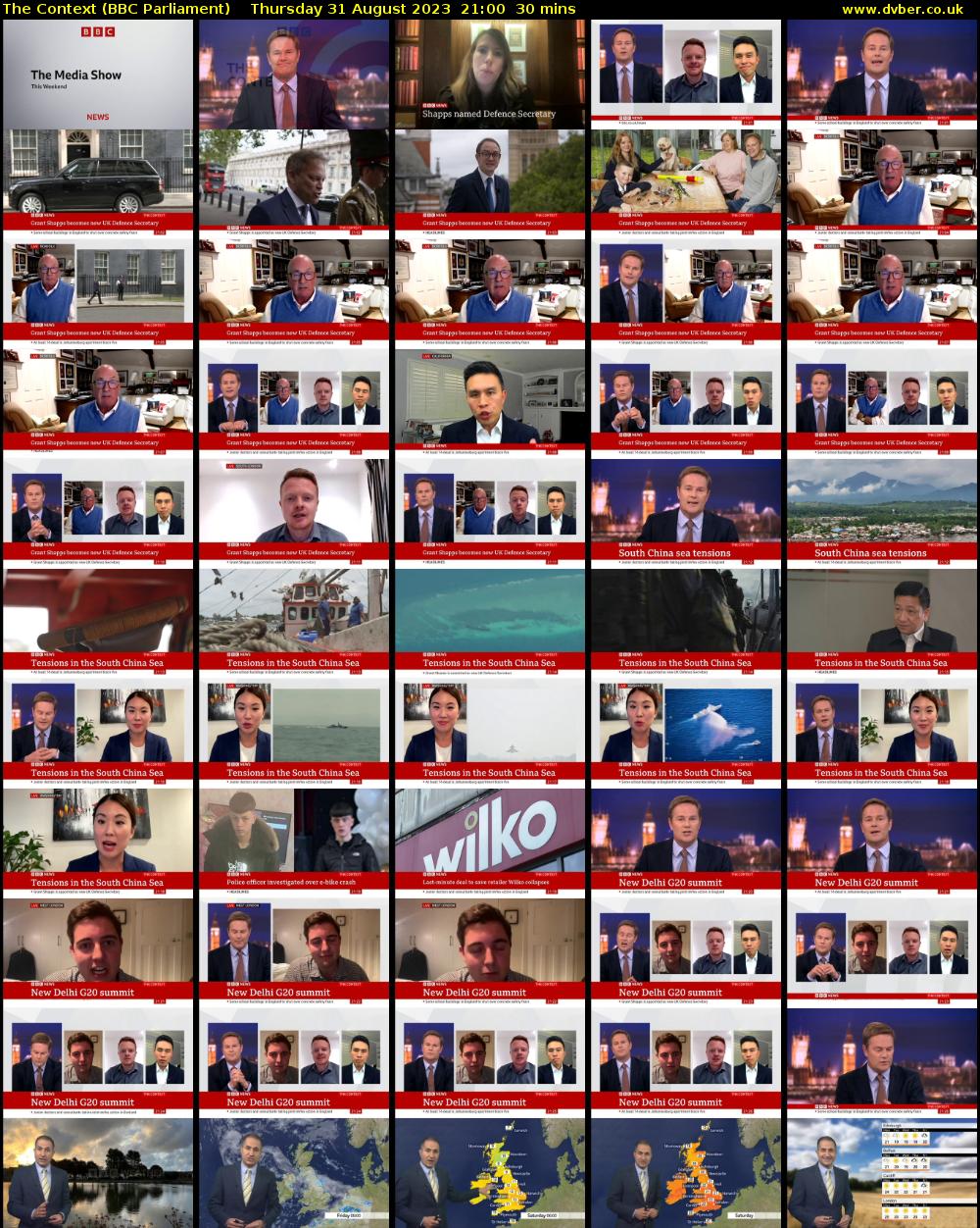The Context (BBC Parliament) Thursday 31 August 2023 21:00 - 21:30