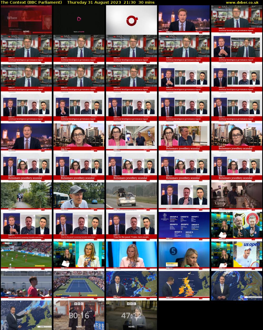 The Context (BBC Parliament) Thursday 31 August 2023 21:30 - 22:00