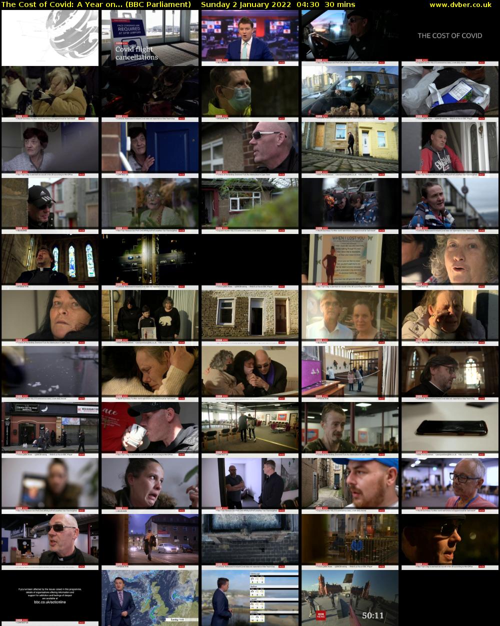 The Cost of Covid: A Year on... (BBC Parliament) Sunday 2 January 2022 04:30 - 05:00