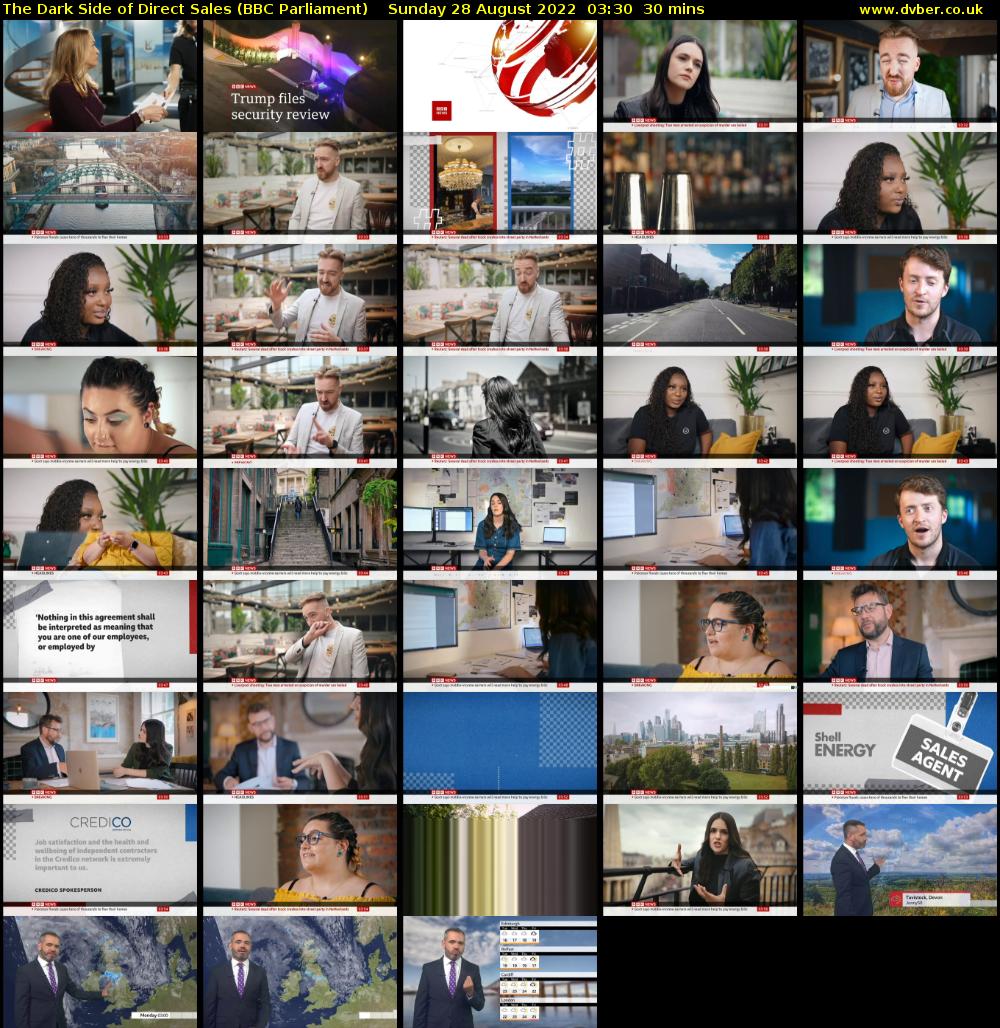 The Dark Side of Direct Sales (BBC Parliament) Sunday 28 August 2022 03:30 - 04:00
