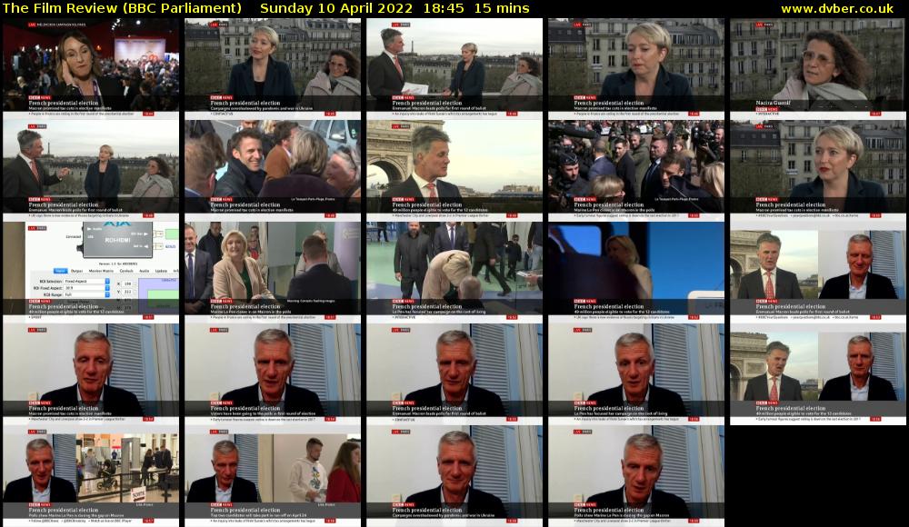 The Film Review (BBC Parliament) Sunday 10 April 2022 18:45 - 19:00