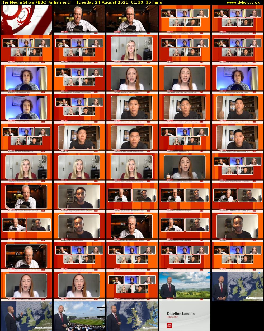 The Media Show (BBC Parliament) Tuesday 24 August 2021 01:30 - 02:00