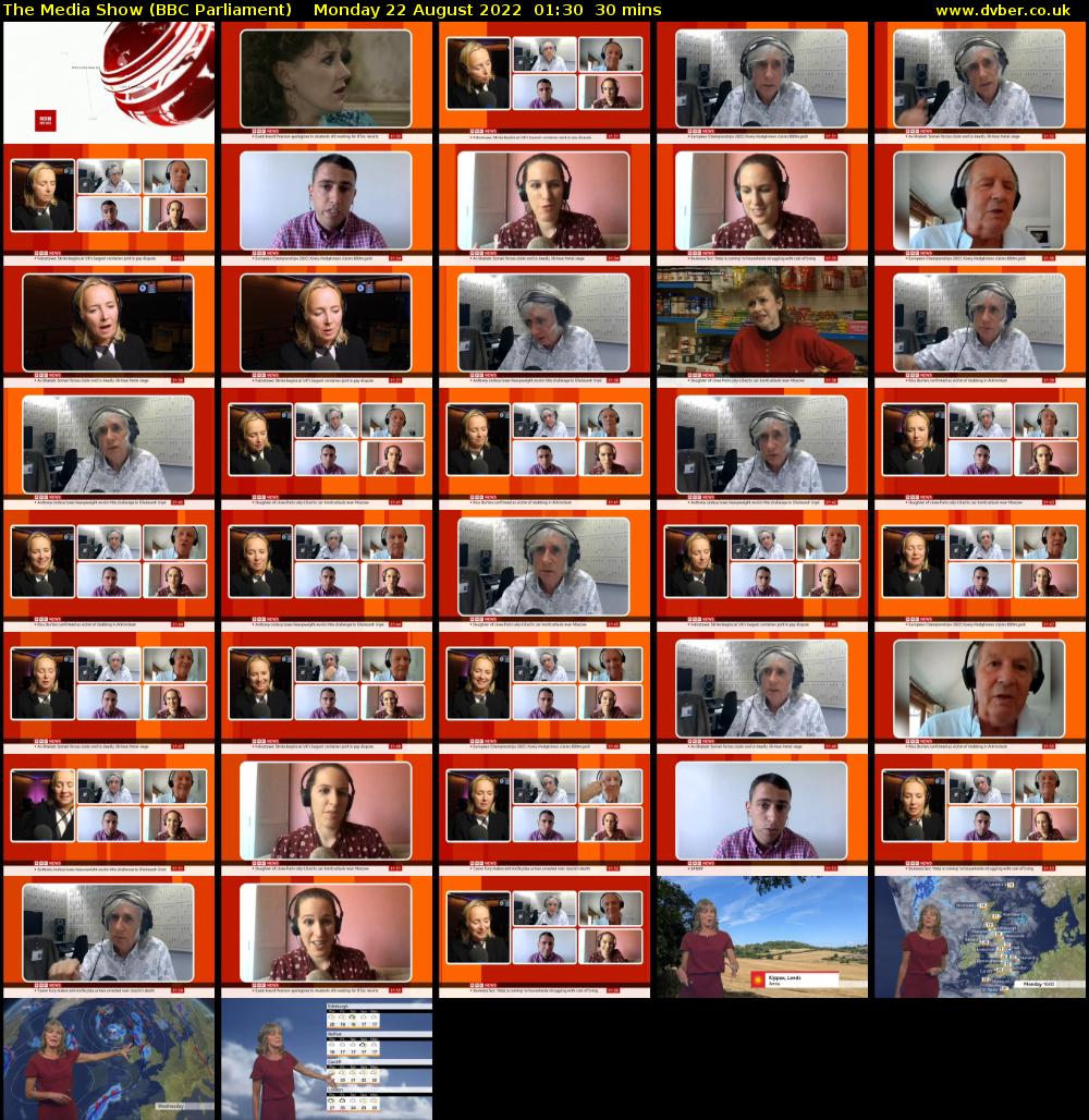 The Media Show (BBC Parliament) Monday 22 August 2022 01:30 - 02:00
