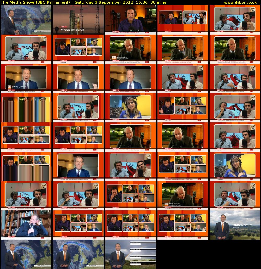 The Media Show (BBC Parliament) Saturday 3 September 2022 16:30 - 17:00