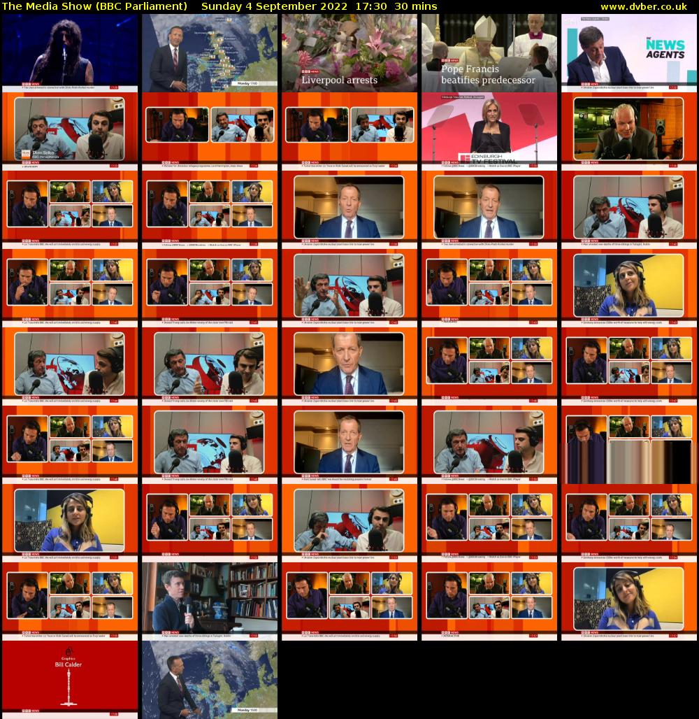 The Media Show (BBC Parliament) Sunday 4 September 2022 17:30 - 18:00