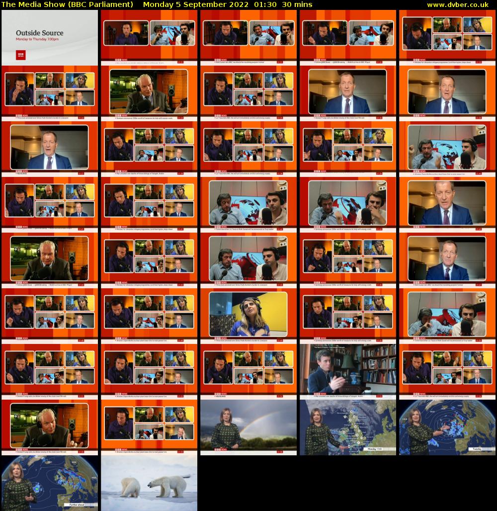 The Media Show (BBC Parliament) Monday 5 September 2022 01:30 - 02:00
