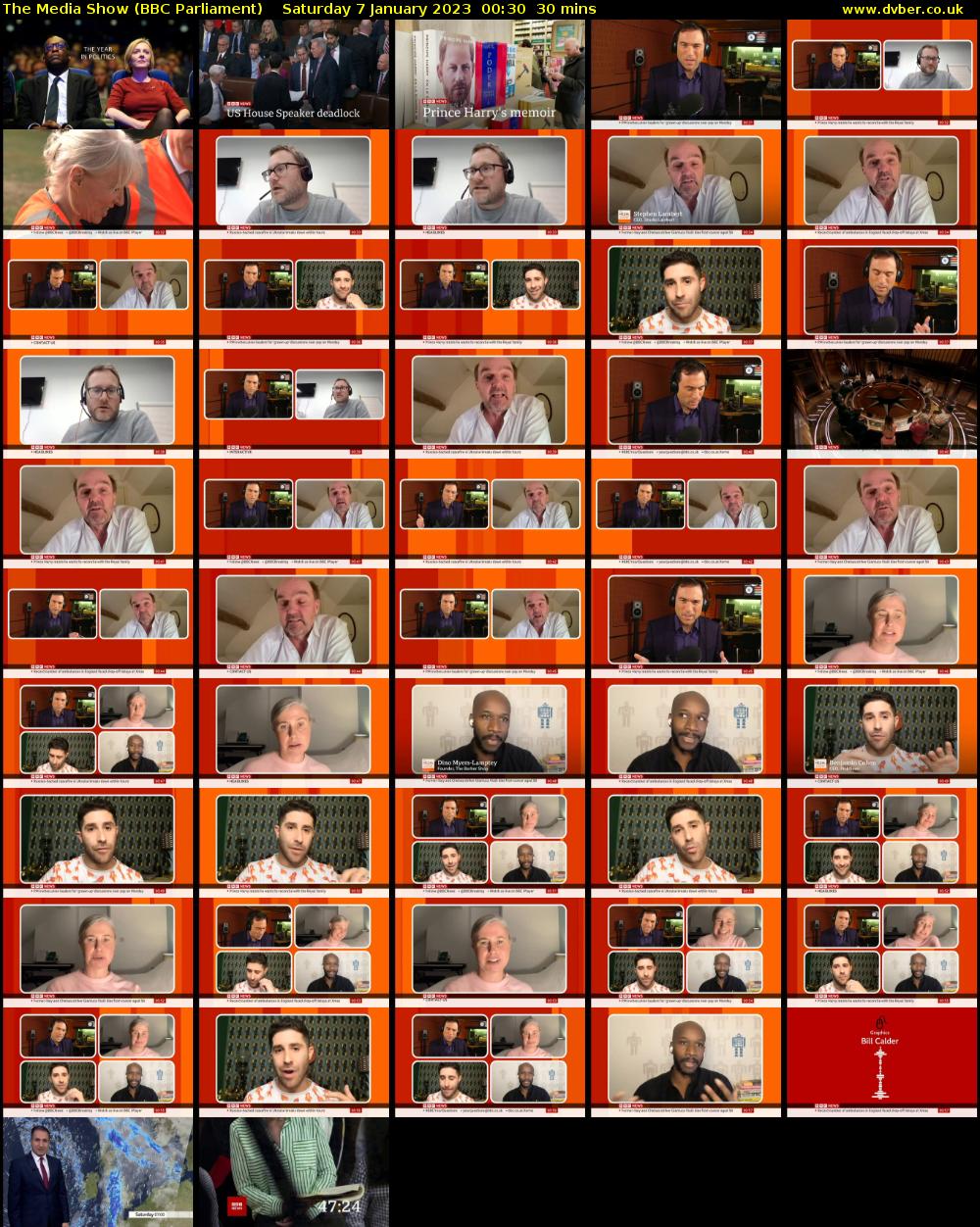 The Media Show (BBC Parliament) Saturday 7 January 2023 00:30 - 01:00